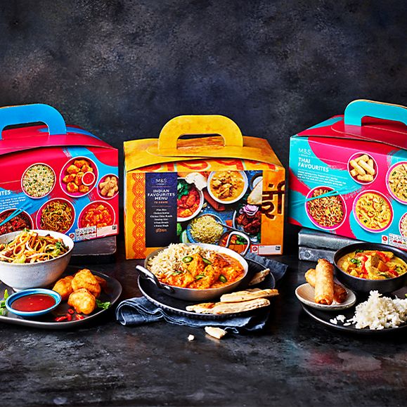 A selection of takeaway boxes
