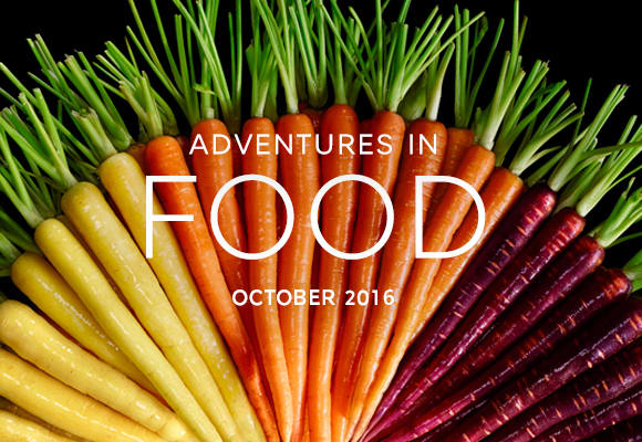 October's seasonal selections from Adventures in Food