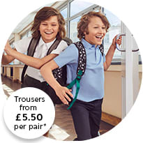 Boys wearing M&S summer uniform