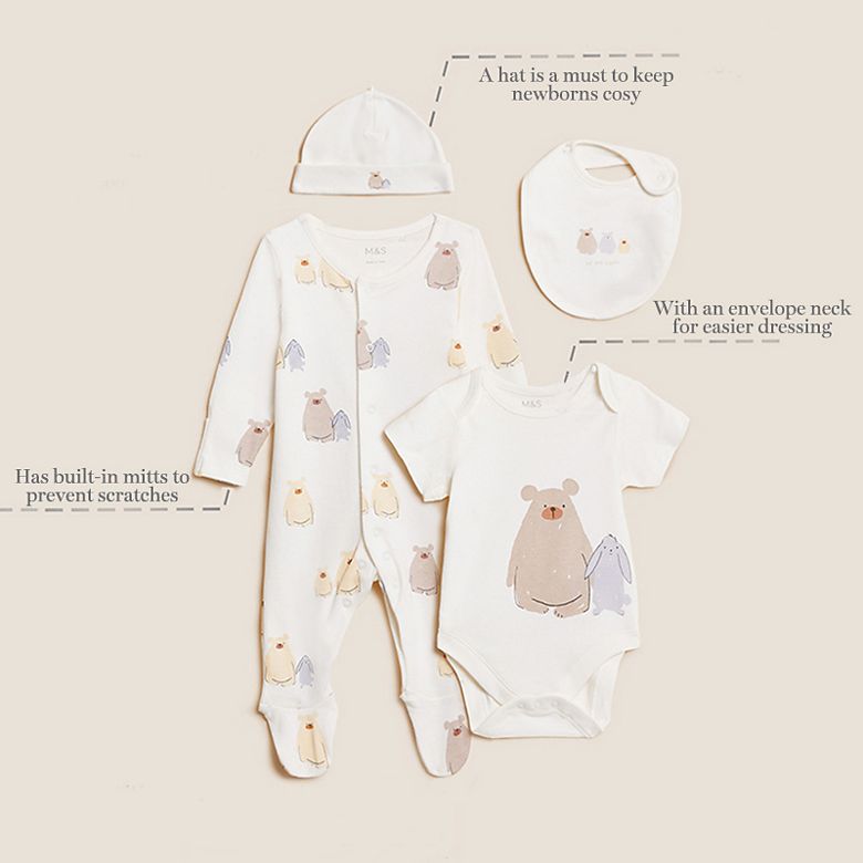 Image of set of baby clothes. Shop the set. 