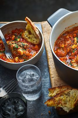 Sausage and cannellini bean stew