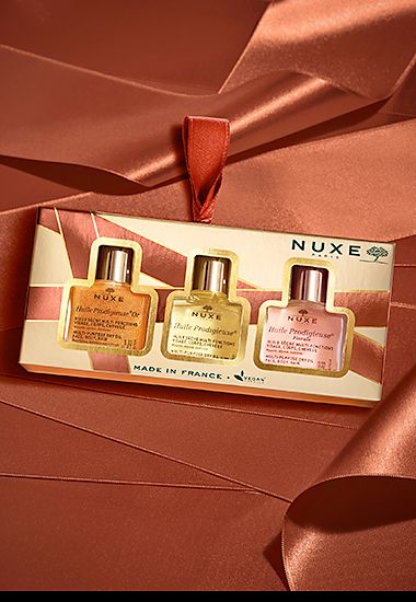 NUXE Huile Prodigieuse Mini Trio secret Santa gift. Shop now