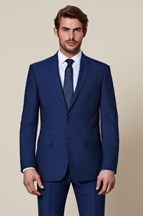 Tailored fit mens suit