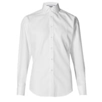 Slim white mens shirt