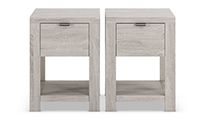 Set of two Arlo compact bedside tables