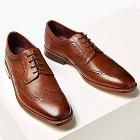 Mens brown smart shoes