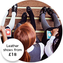 Girls wearing M&S school shoes
