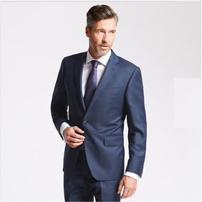 Man wearing work suit