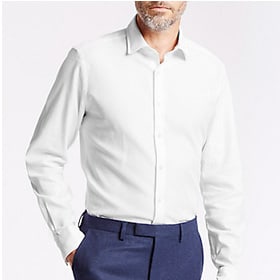 Man wearing white shirt