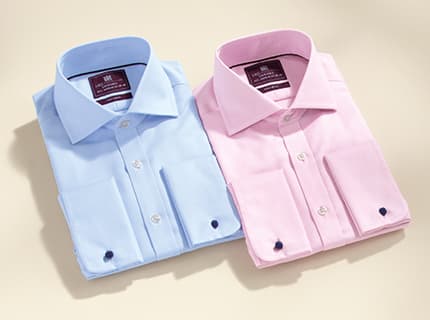 Two mens formal shirts