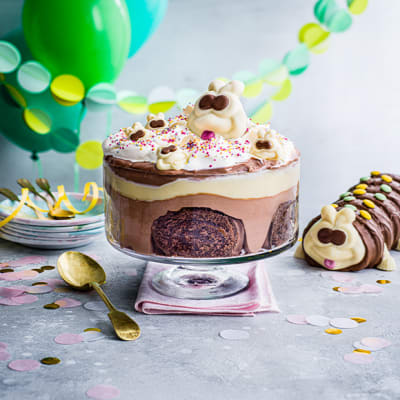 The ultimate Colin the Caterpillar trifle