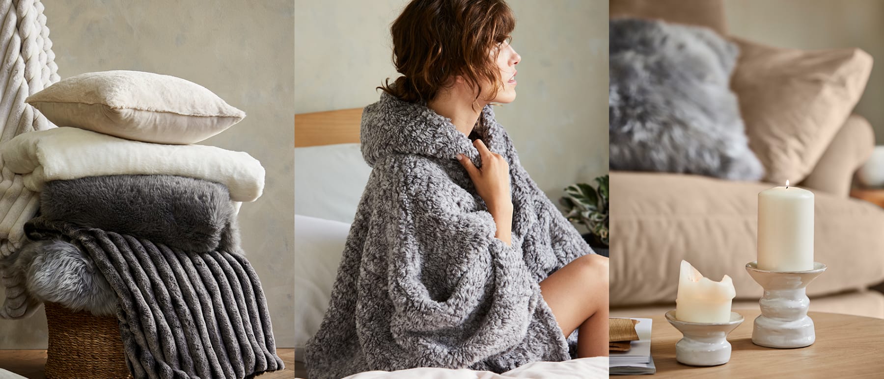 Cosy home accessories. Shop now