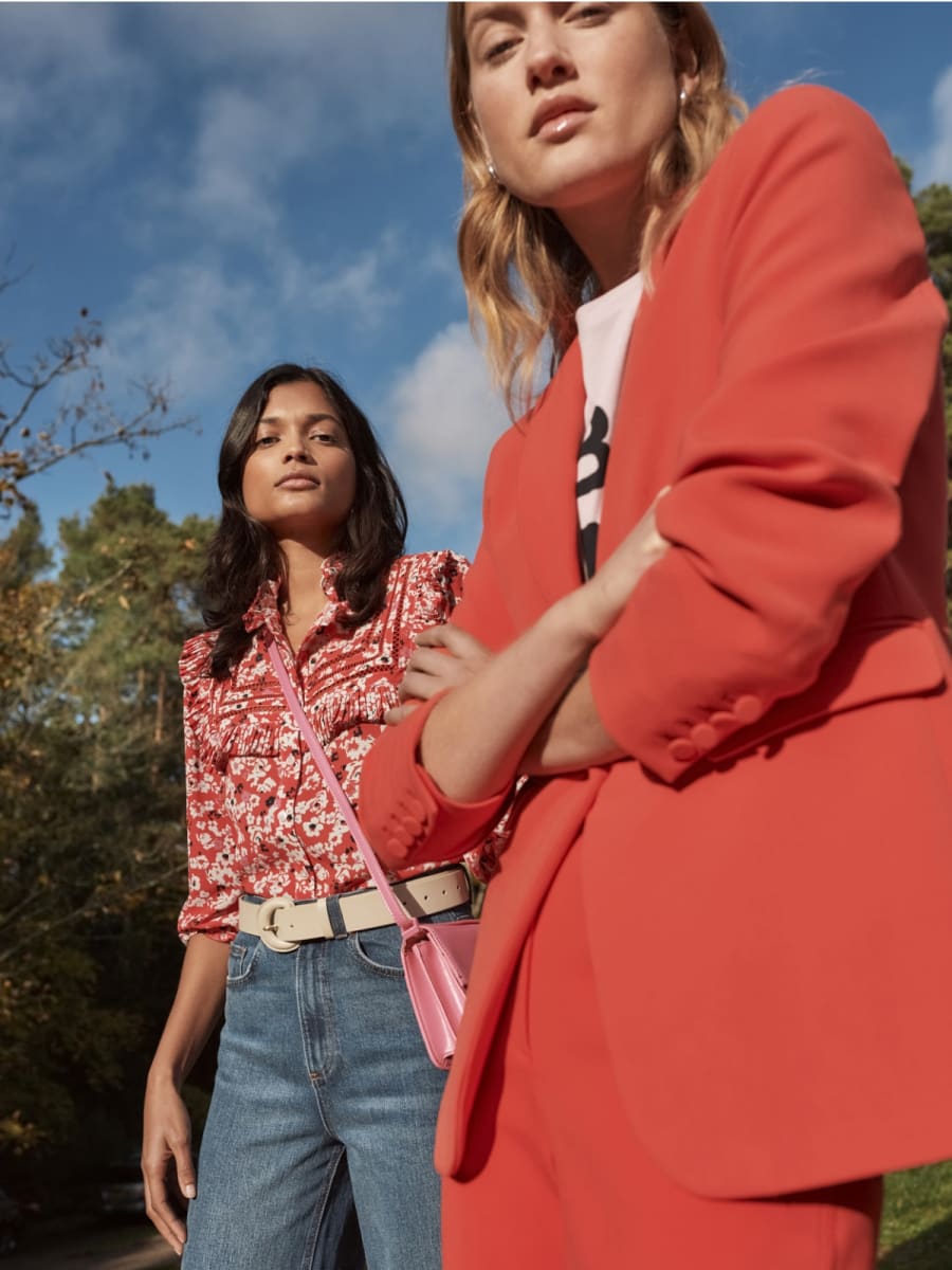 Women wearing day-to-night outfits. Shop now