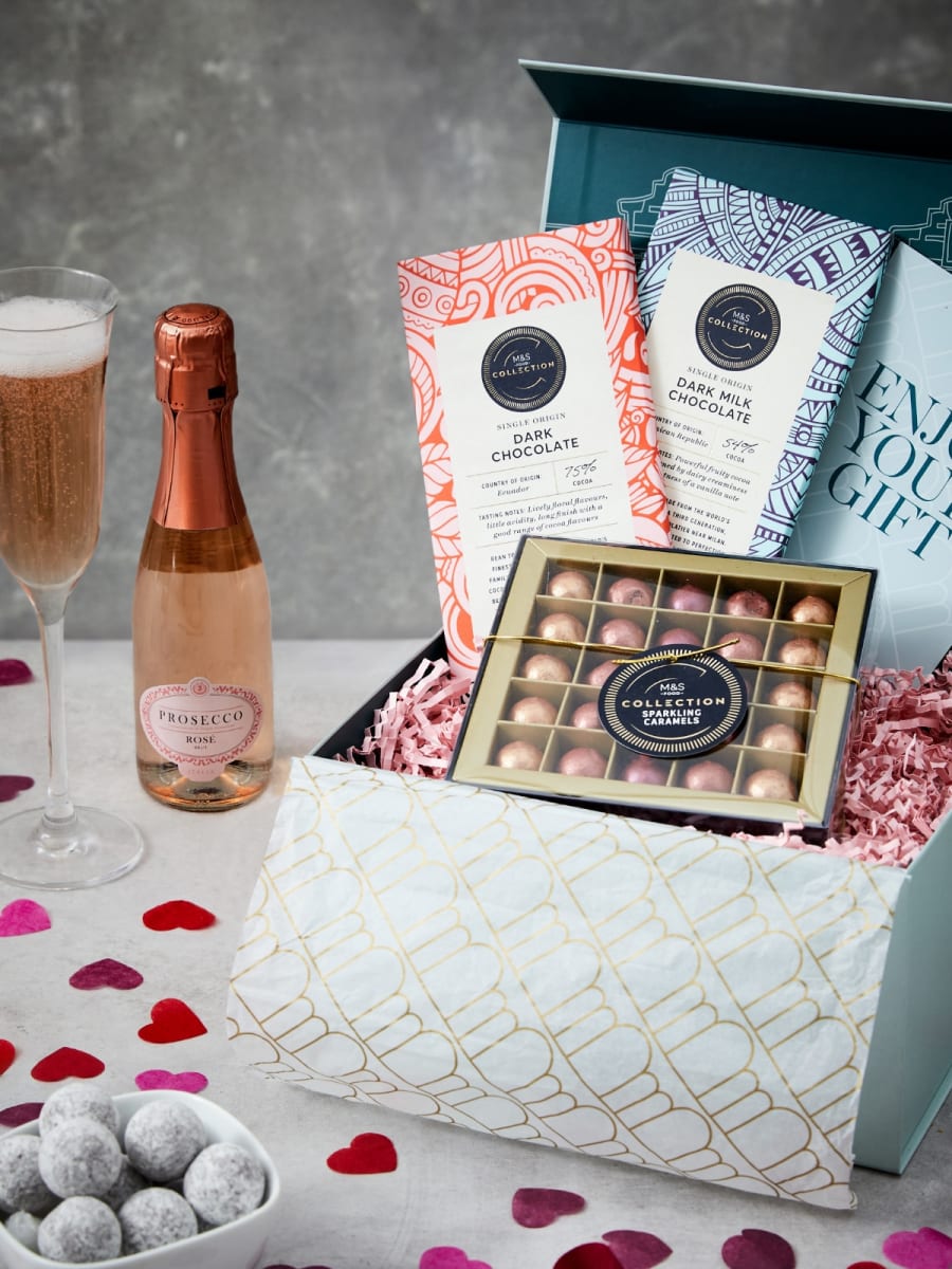 Valentine's hamper. Shop food and drink gifts