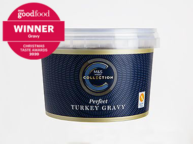 Tub of perfect turkey gravy