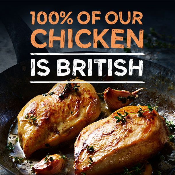 100% British chicken