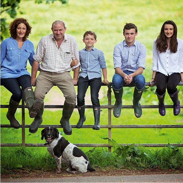 M&S Select Farmer Justin Scale and family