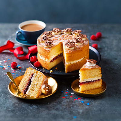 Coronation Victoria sponge cake