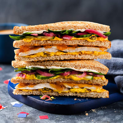 Coronation king club sandwich