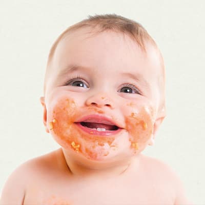Baby at bath time