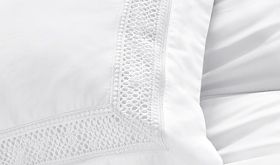 White embroidered bed linen