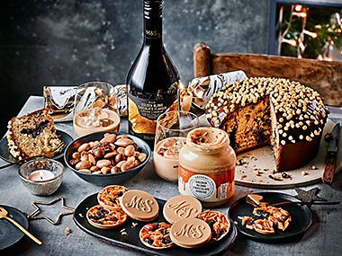 A selection of M&S golden blond chocolate gifts and treats 