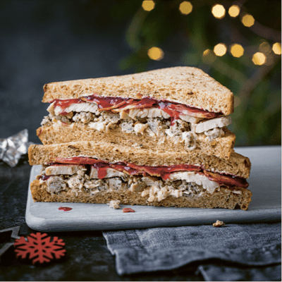 Turkey feast sandwich