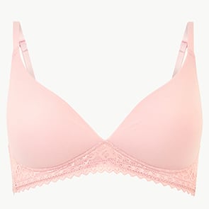 Sumptuously soft non-wired plunge T-shirt bra