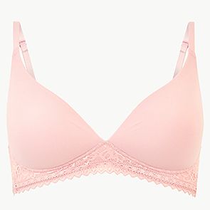 Sumptuously soft non-wired plunge T-shirt bra