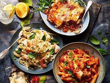A selection of Italian meals
