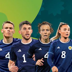 Players from the Scotland football teams