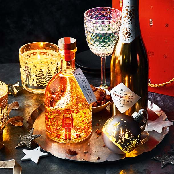 M&S launches LIGHT UP gin liqueur bottles for Christmas