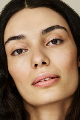 Woman with moisturised skin