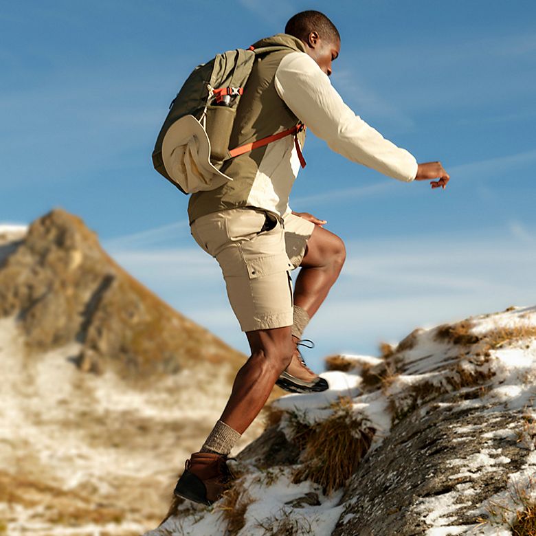 Man wearing anorak and shorts from the Trek Goodmove range. Shop now 