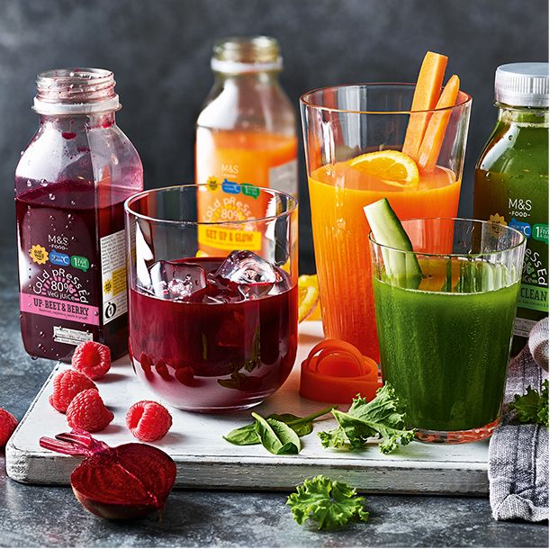 A selection of juices