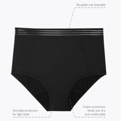 Black high-waisted Confidence knickers