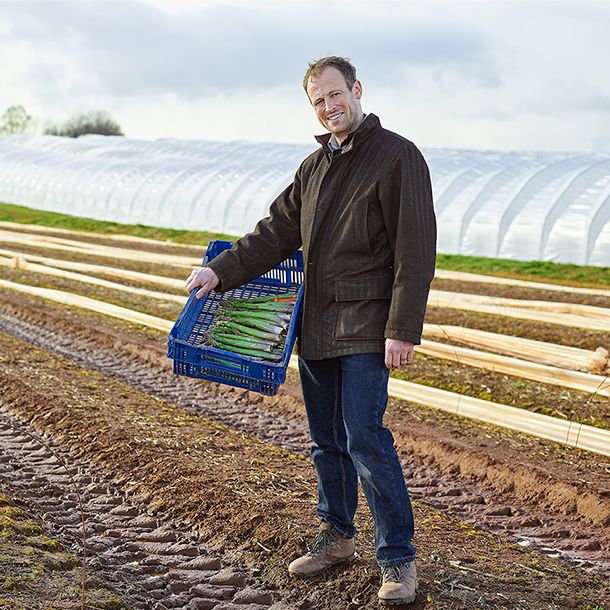 Asparagus grower John Chinn