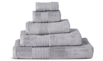 Stack of bath towels and hand towels