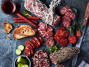 A selection of charcuterie
