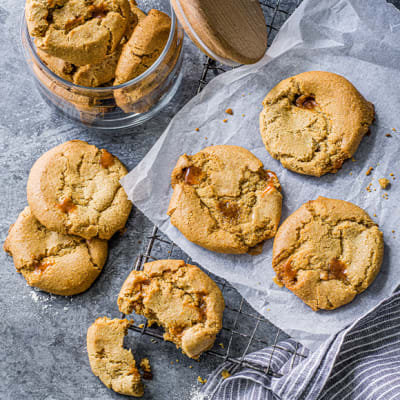 Plant Kitchen salted caramel cookies