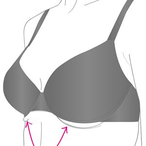Image of Does your boob pop out under the wire at the front?