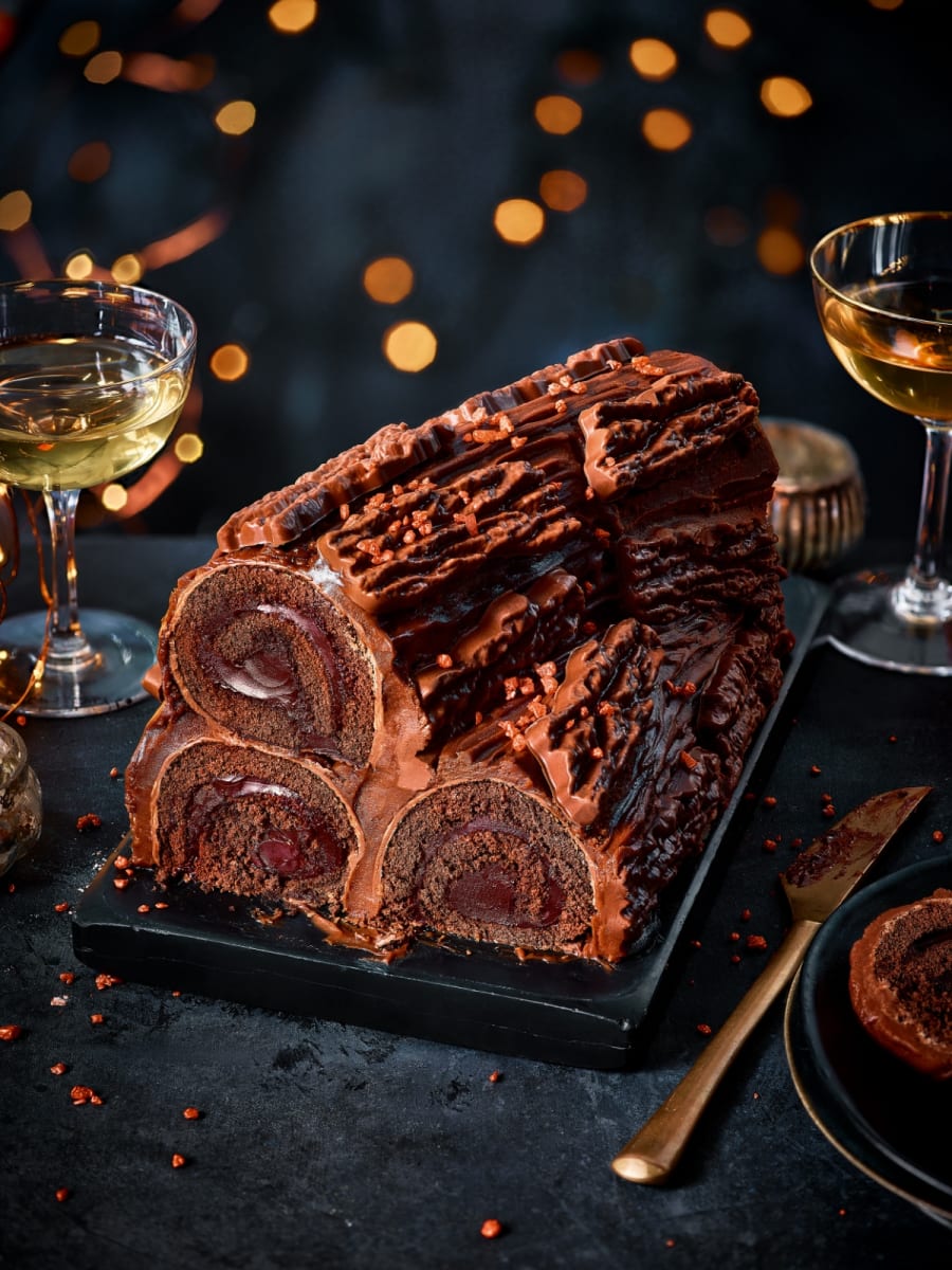 Christmas chocolate yule logs. Christmas Food to Order 