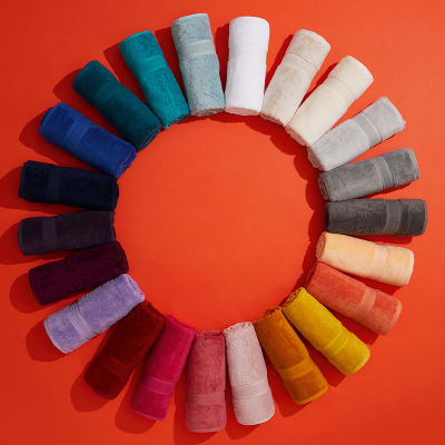 Towels in various colours