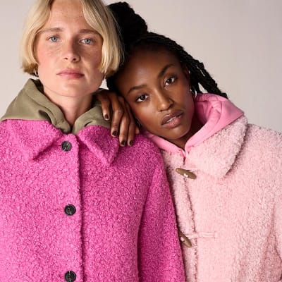 Pink teddy coat on sale zara