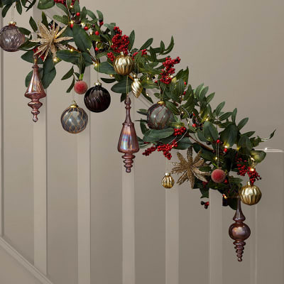 Decorative christmas deals garland