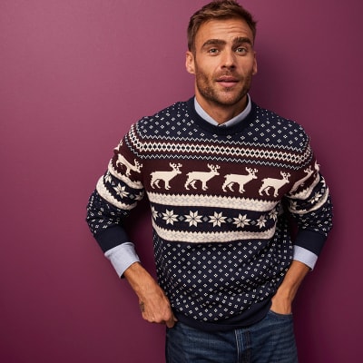 Mens xmas jumper with on sale lights