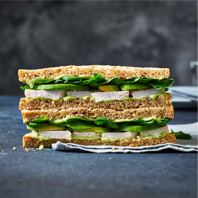 Chicken and avocado sandwich