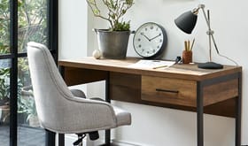 Home office desk and chair