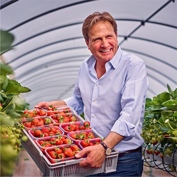 Strawberry grower Lochy Porter
