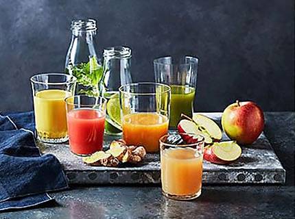 A selection of juices